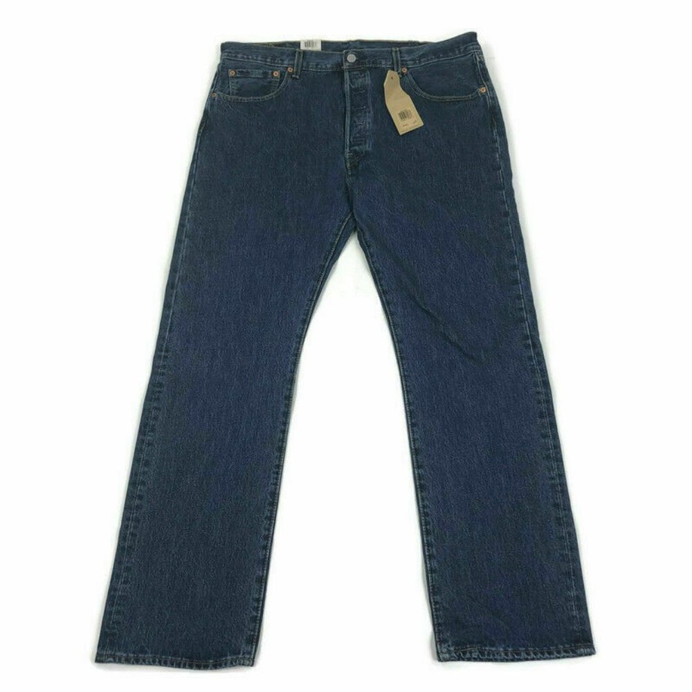 Levi's Mens Jeans 501 Original Straight Leg Button